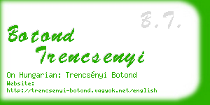 botond trencsenyi business card
